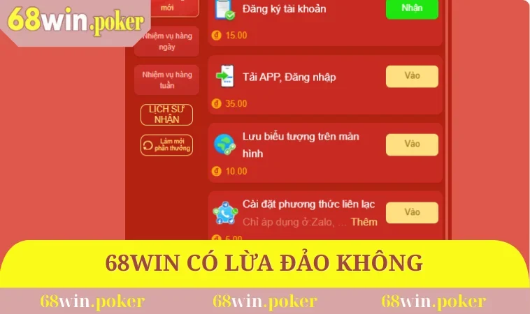 68WIN có lừa đảo không